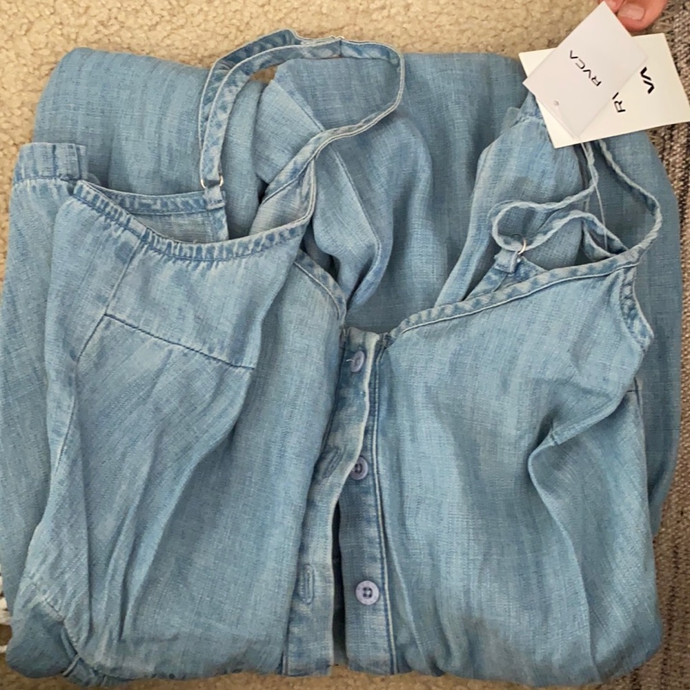 Rvca chambray romper